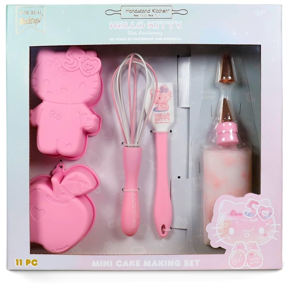 Handstand Kitchen HELLO KITTY Commemorative 50th Anniversary Cake Baking Set NEW